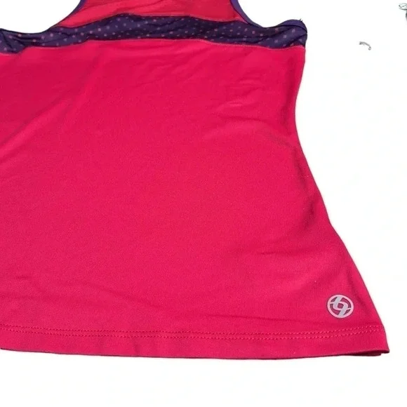 LIJA cami tank top activewear, racer back.Sleeveless , colorful ,sheer shoulder - Picture 11 of 15